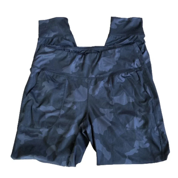 Yogalicious Lux Leggings, Size Small, Black & Gray Camo Elastic Waist Pockets‎ - Picture 2 of 6